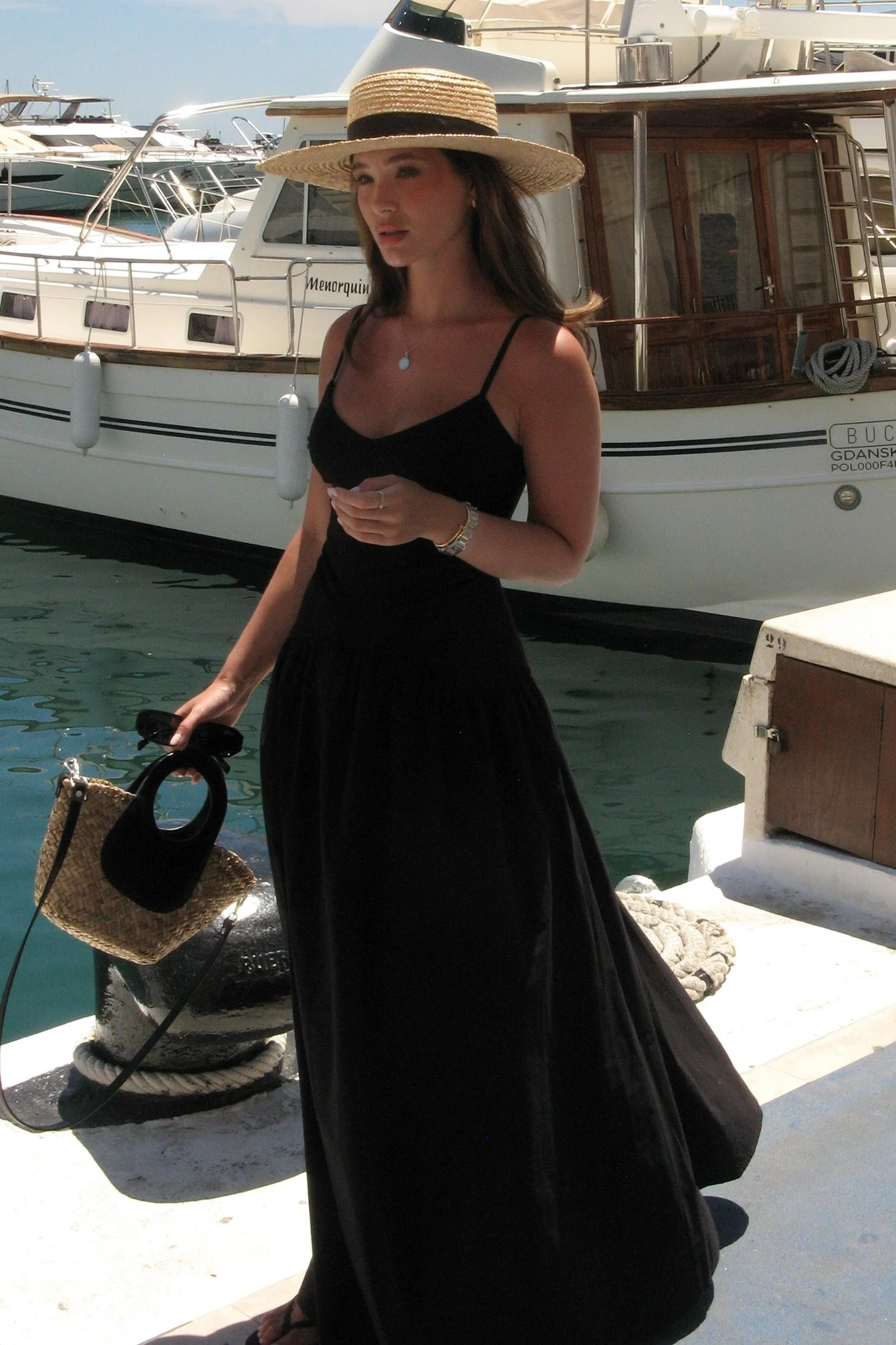 Maxikleid mit geformter Taille