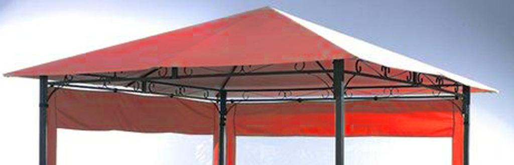 Grasekamp Ersatzdach 3x3m Terra zu Antik Pavillon Gartenpavillon Partyzelt Bezug universal