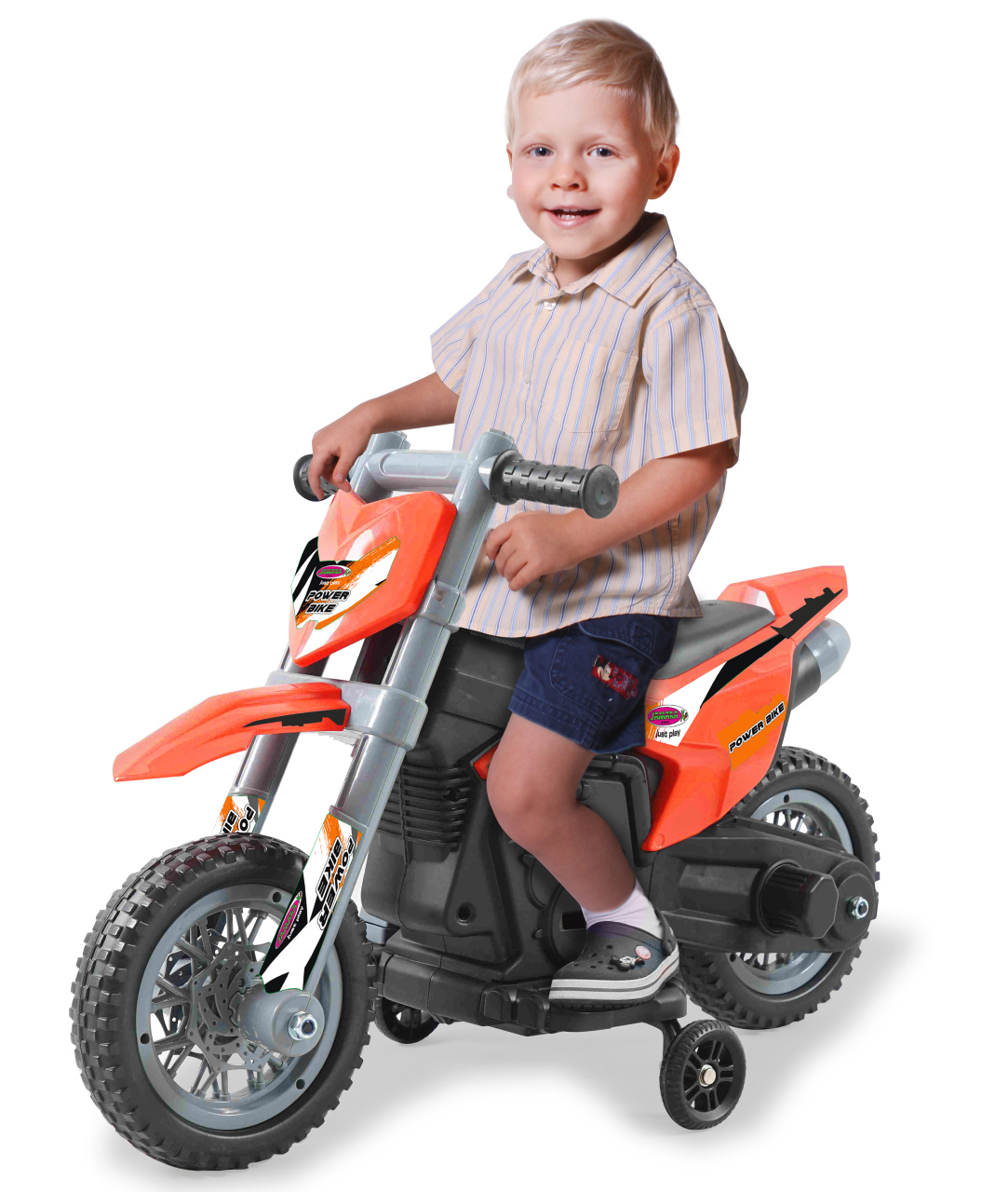 Jamara e.K. JAMARA-460679-Ride-on Motorrad Power Bike orange 6V