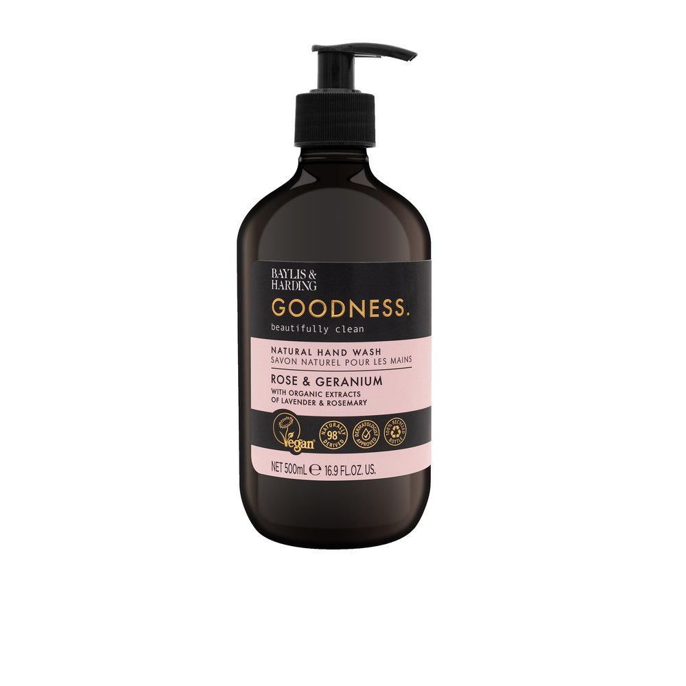 baylis & harding Savon liquide mains Goodness Rose & Geranium Savon liquide mains