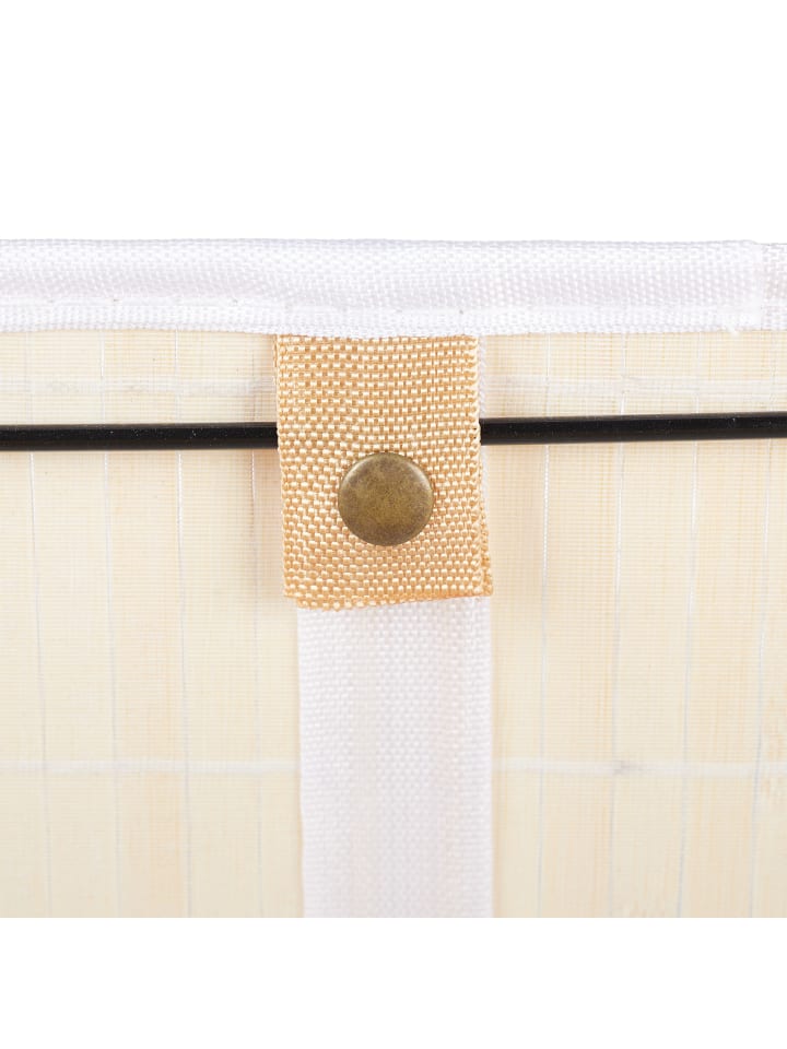 relaxdays Aufbewahrungskorb in Weiß - (B)38 x (H)16,5 x (T)28,5 cm günstig kaufen onesize