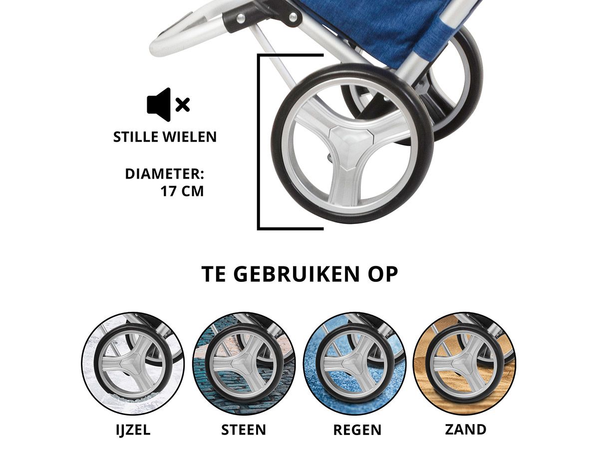 Cruiser 45 liter faltbarer Einkaufswagen