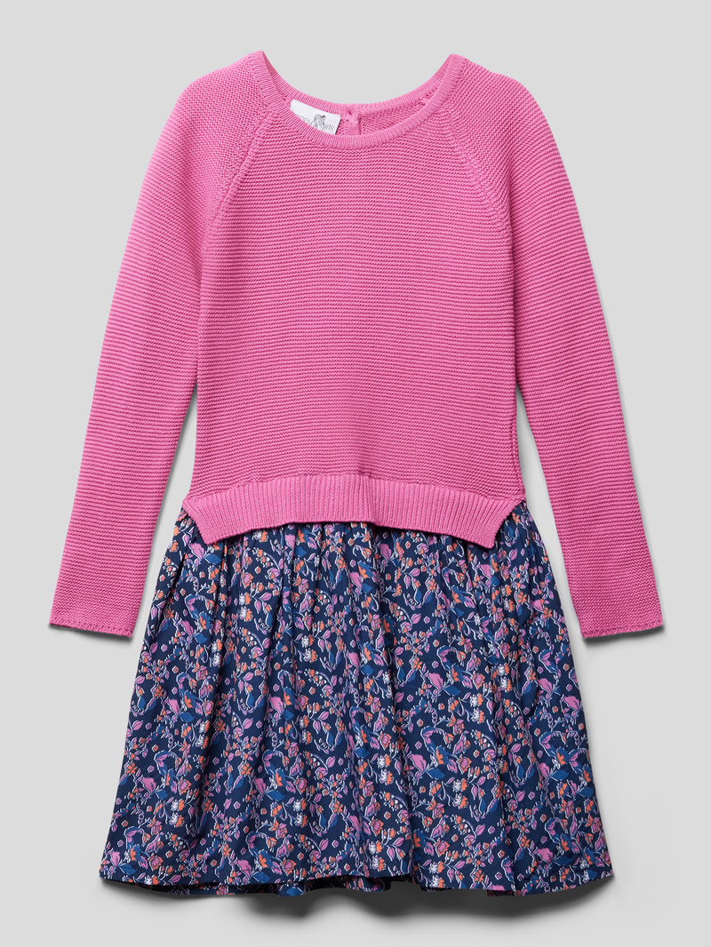 Minikleid mit floralem Muster in pink