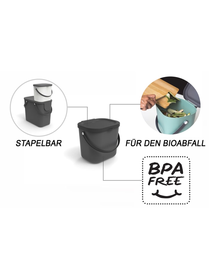 Rotho Recycling Müllsystem 6 l ALBULA günstig kaufen onesize