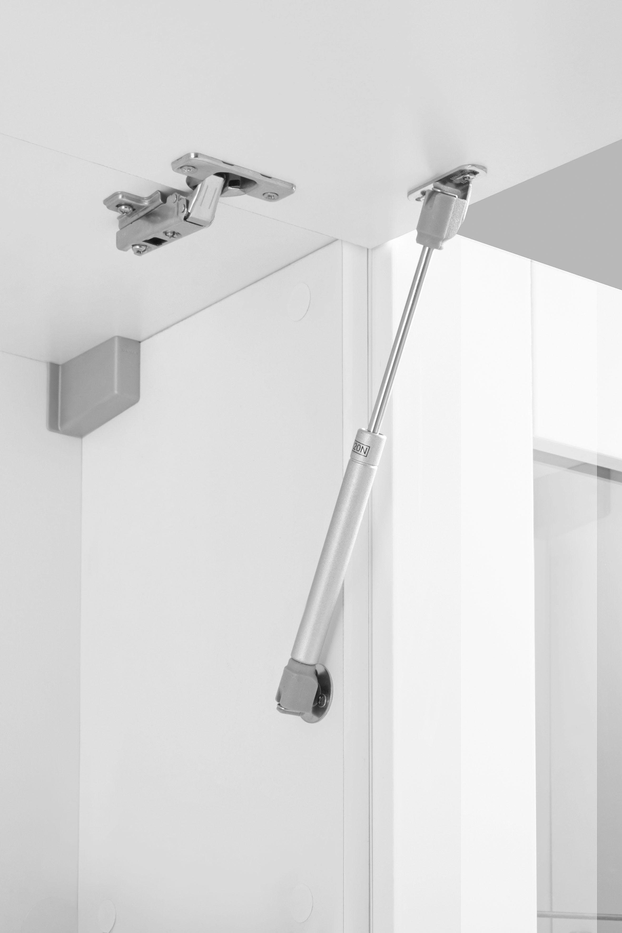 Tecnos Wohnwand Maruska, (Set, 4-St), Front/ Korpus weiß Hochglanz