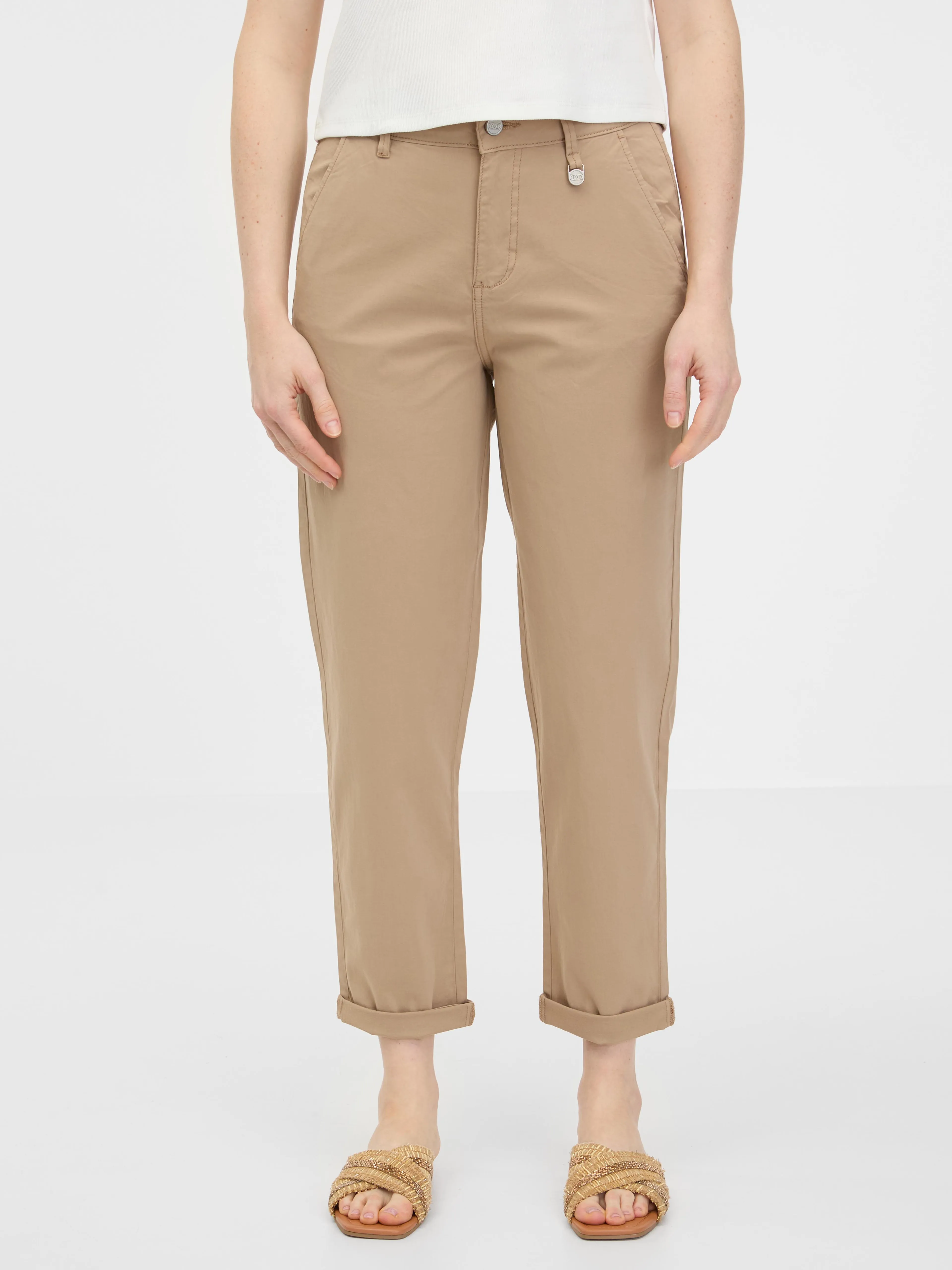 Beigefarbene Damenhose ORSAY