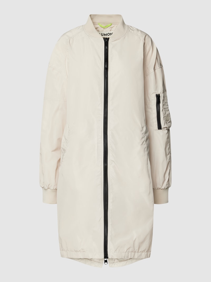 Jacke in Überlänge in kitt