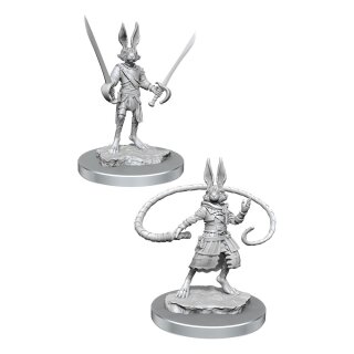 D&D Nolzur's Marvelous Miniatures Miniatur unbemalt Harengon Rogues (2)