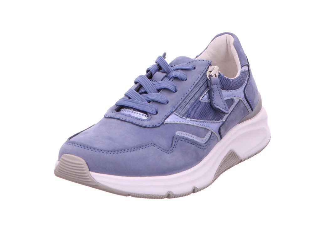 GABOR Freizeit Schnürer blau rollingsoft by Gabor Sneaker low 46.896.