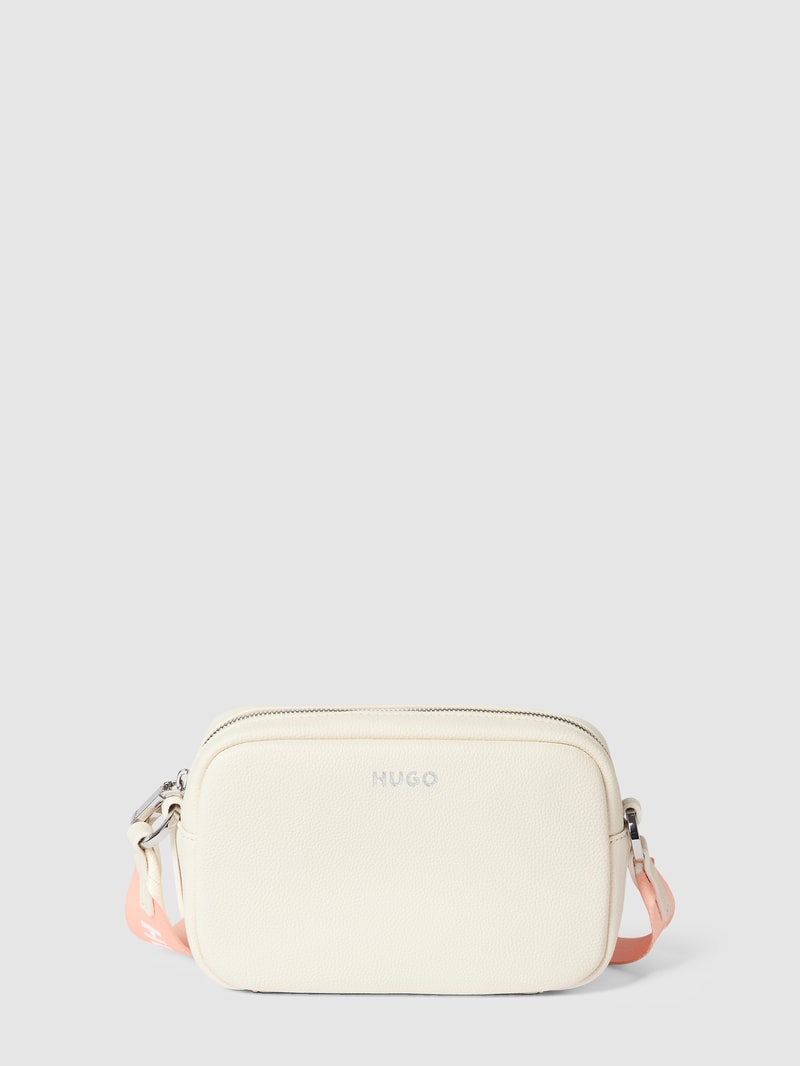 Camera Bag mit Label-Detail Modell 'BEL' in offwhite