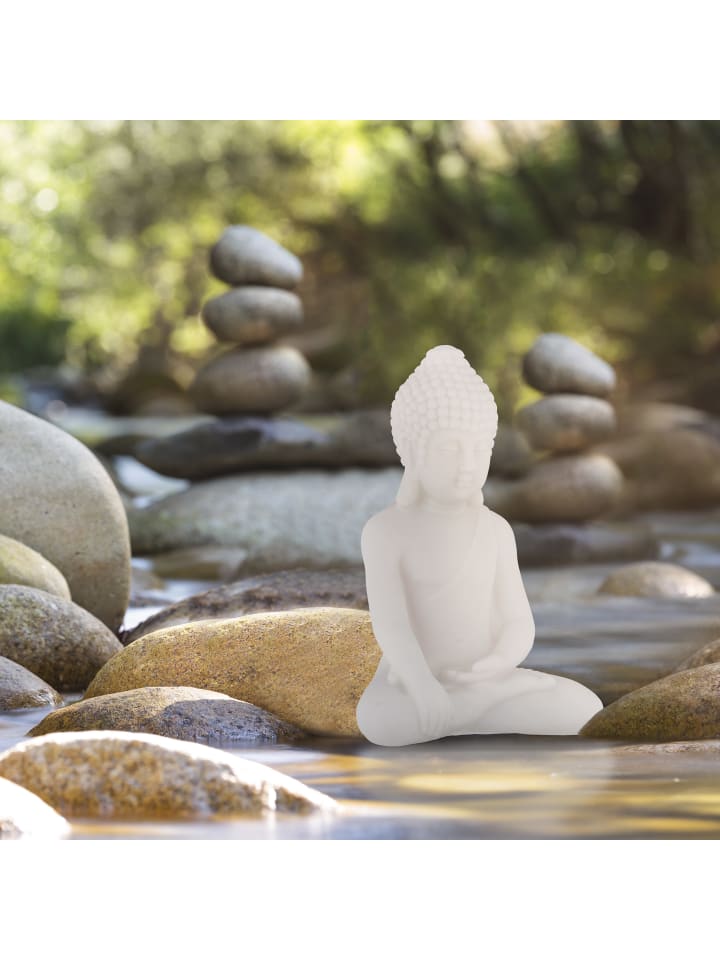 relaxdays 2 x Buddha-Figur in Weiß - (H)17 cm günstig kaufen onesize