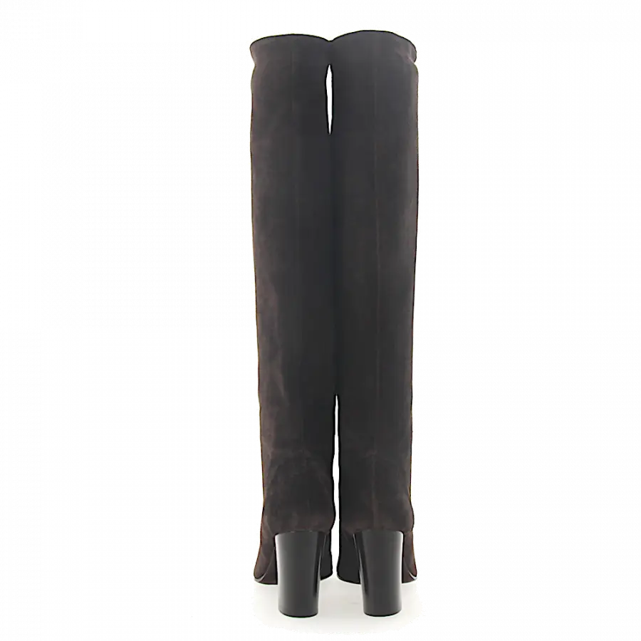 Lanvin - Stiefel Veloursleder braun - braun