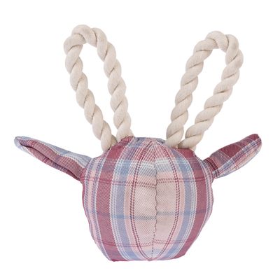 TIAKI Hundespielzeug Giraffe mit Seil