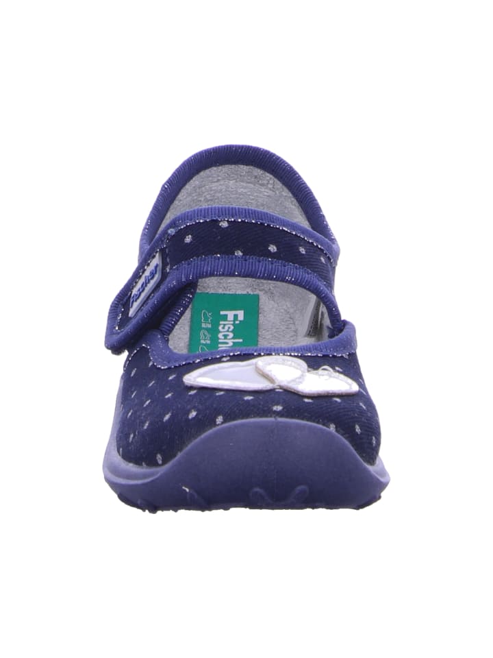 Fischer Markenschuh Hausschuh in blau günstig kaufen