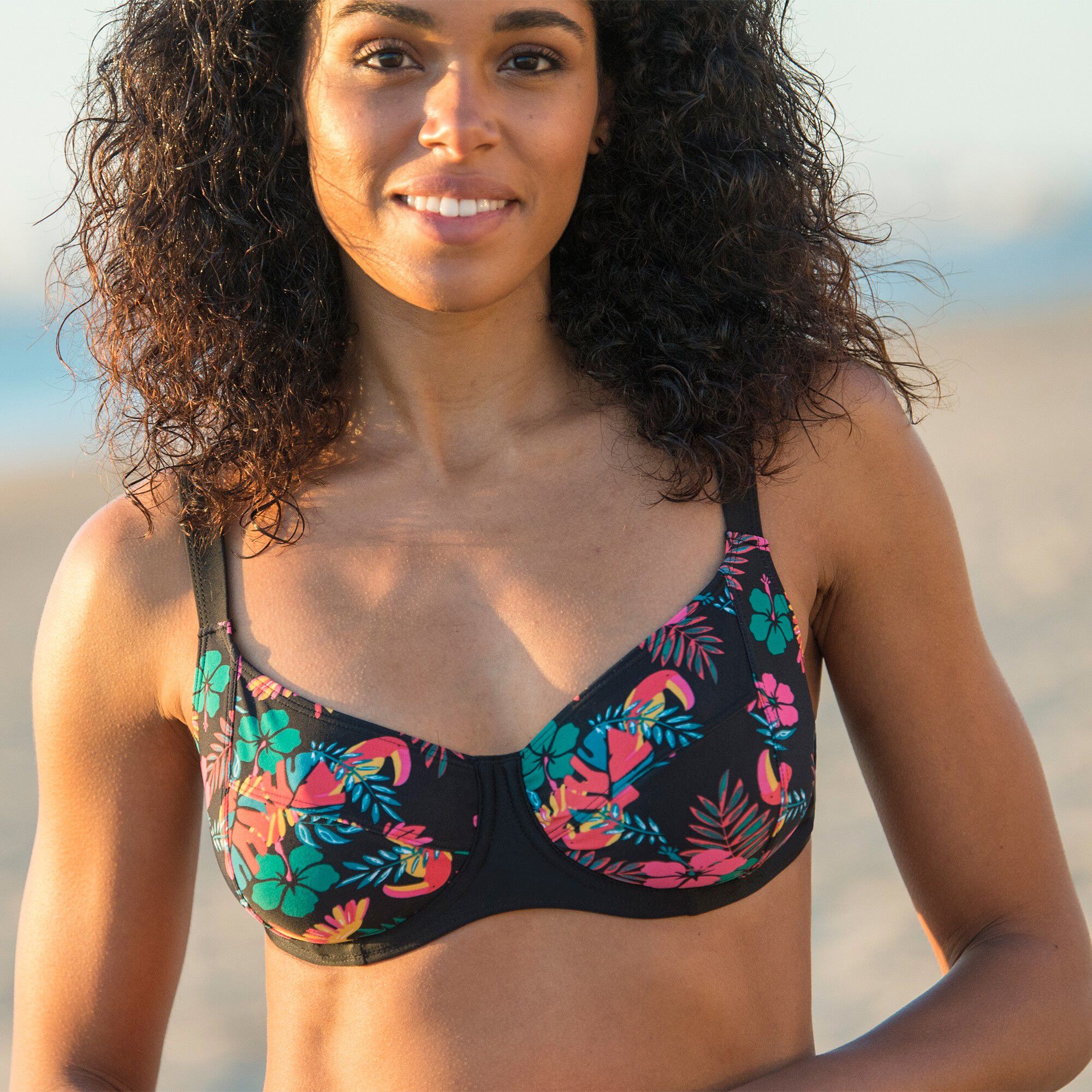 Haut de maillot de bain balconnet Nela