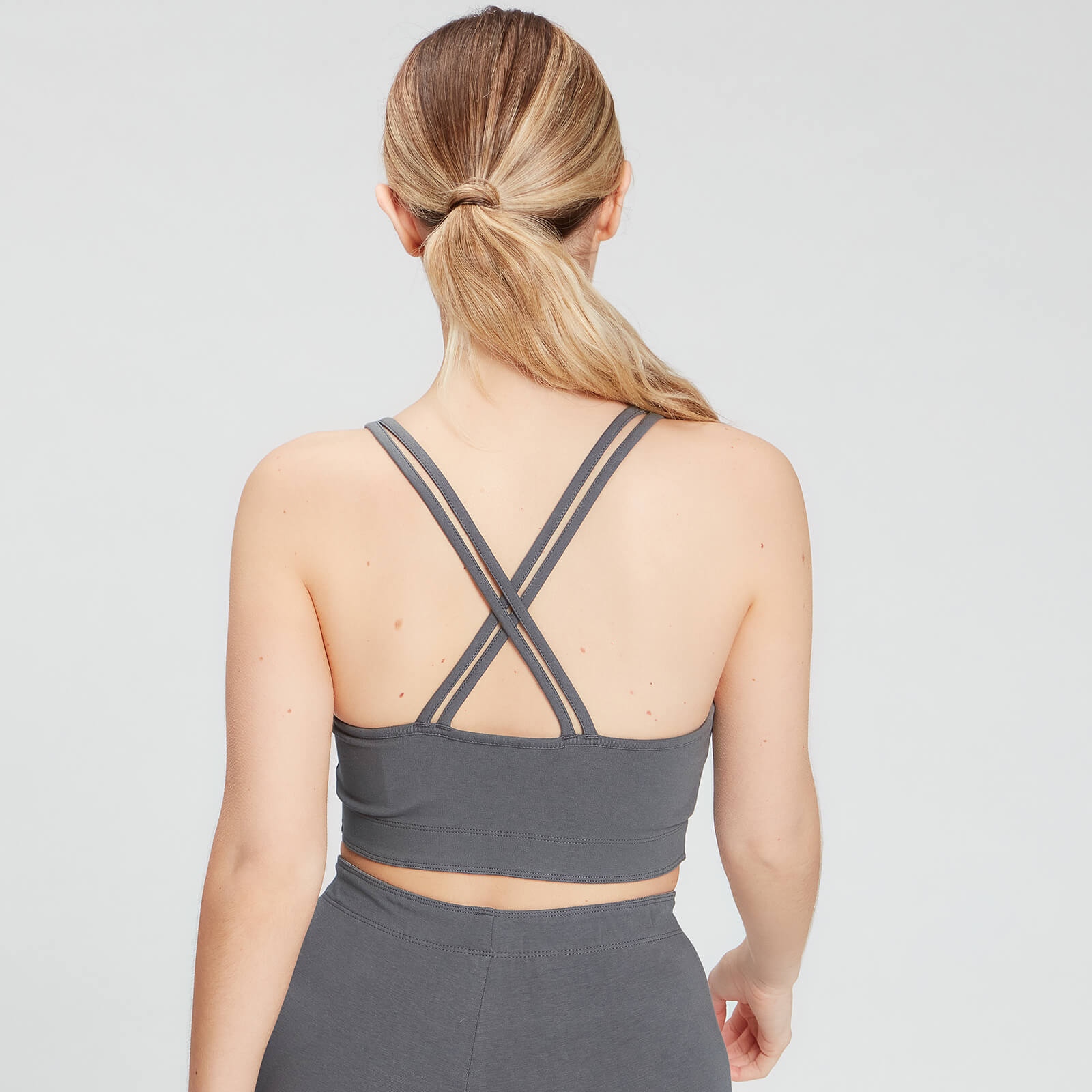 Brassière de sport MP Chalk Graphic pour femmes – Carbone