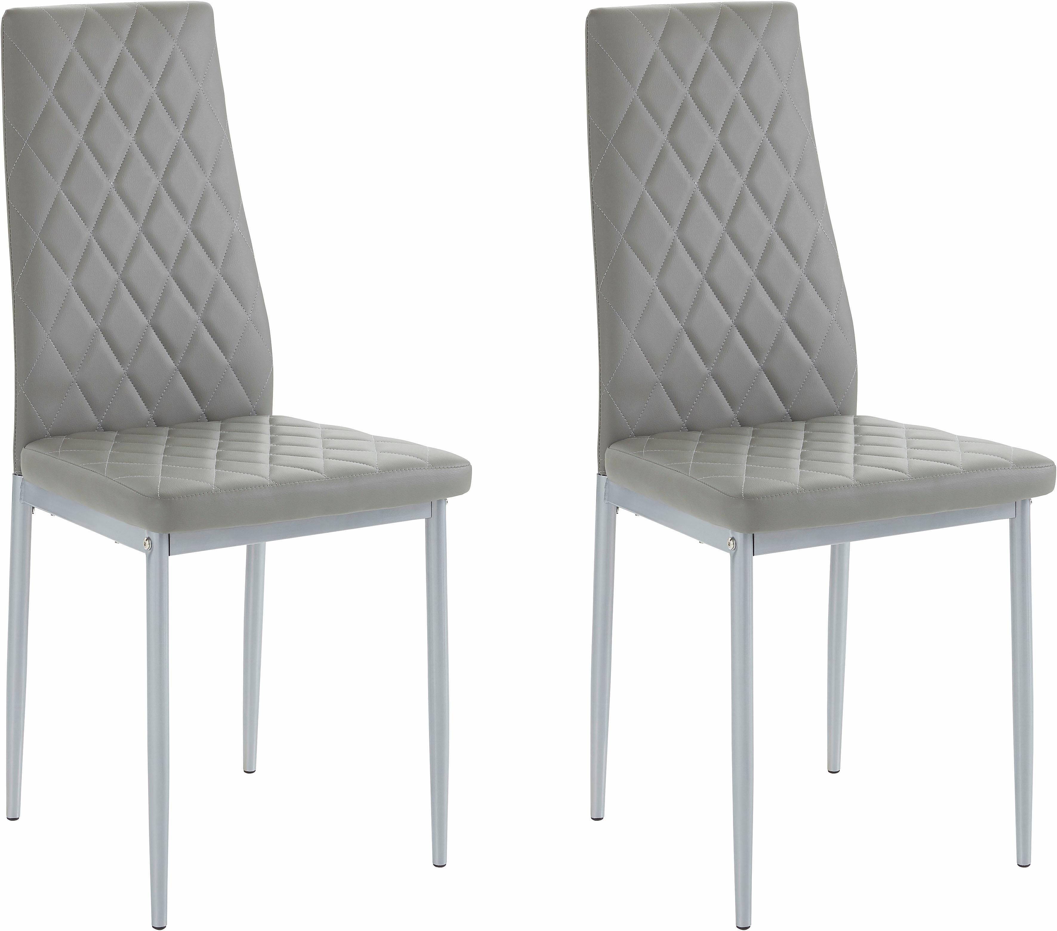 INOSIGN 4-Fußstuhl Brooke (Set, 2 St), (2 oder 4 Stück) Bezug in Kunstleder