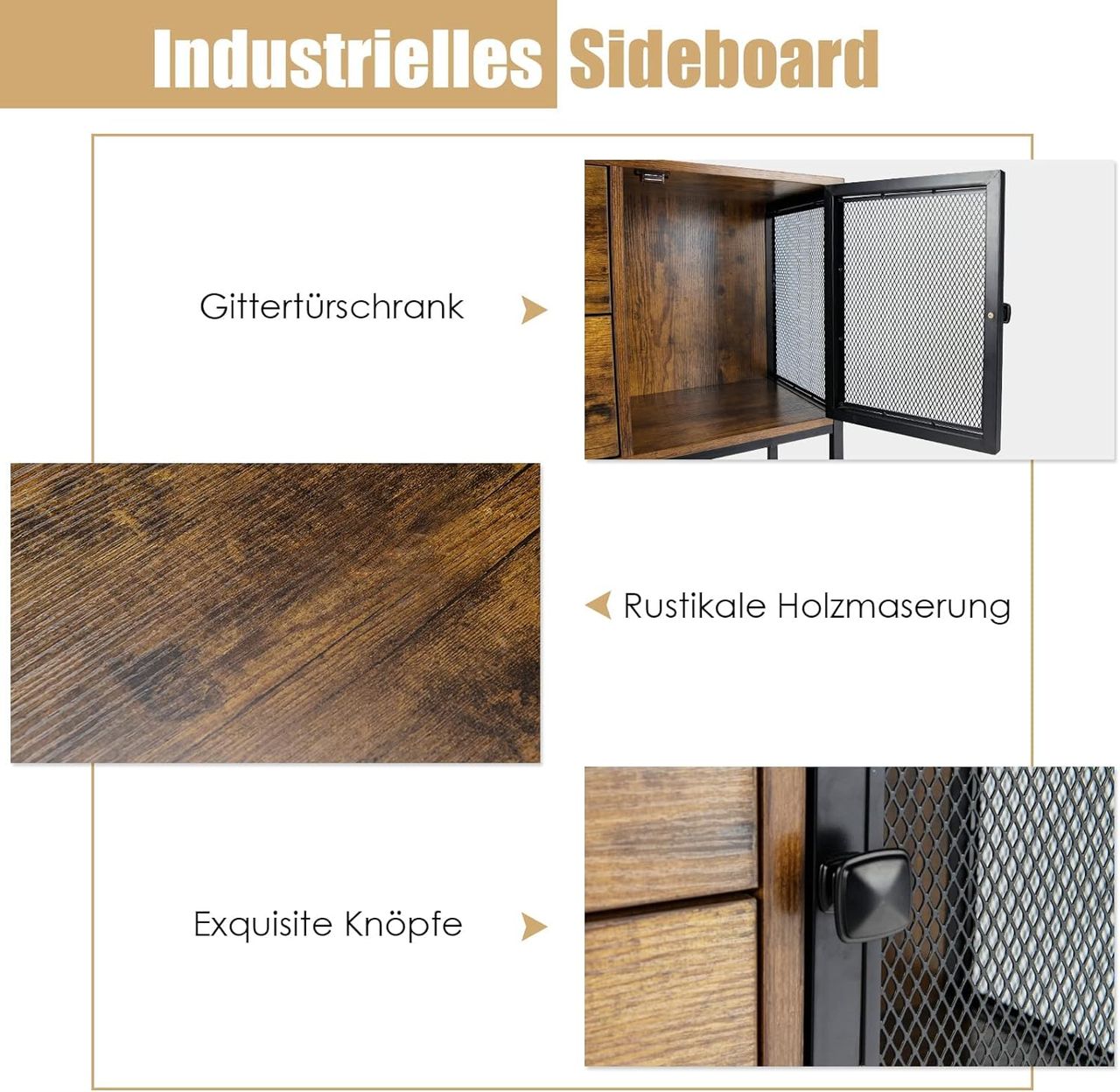Costway Sideboard industriell