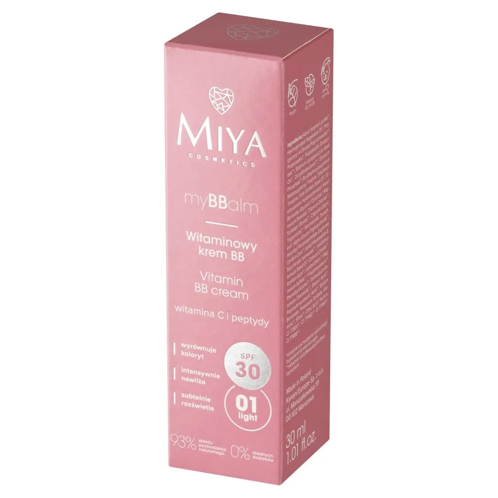 Miya myBBalm BB SPF30 - Vitaminska BB krema SPF30 01 Light 30ml