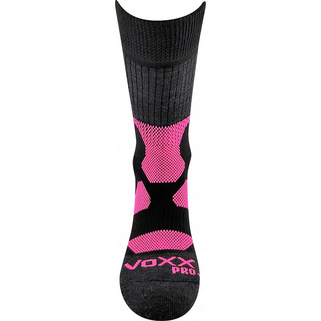 Voxx Merino Etrex schwarz-rosa Socken