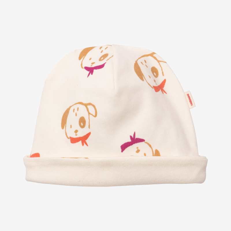 Bonnet bébé garçon chiens blanc Catimini