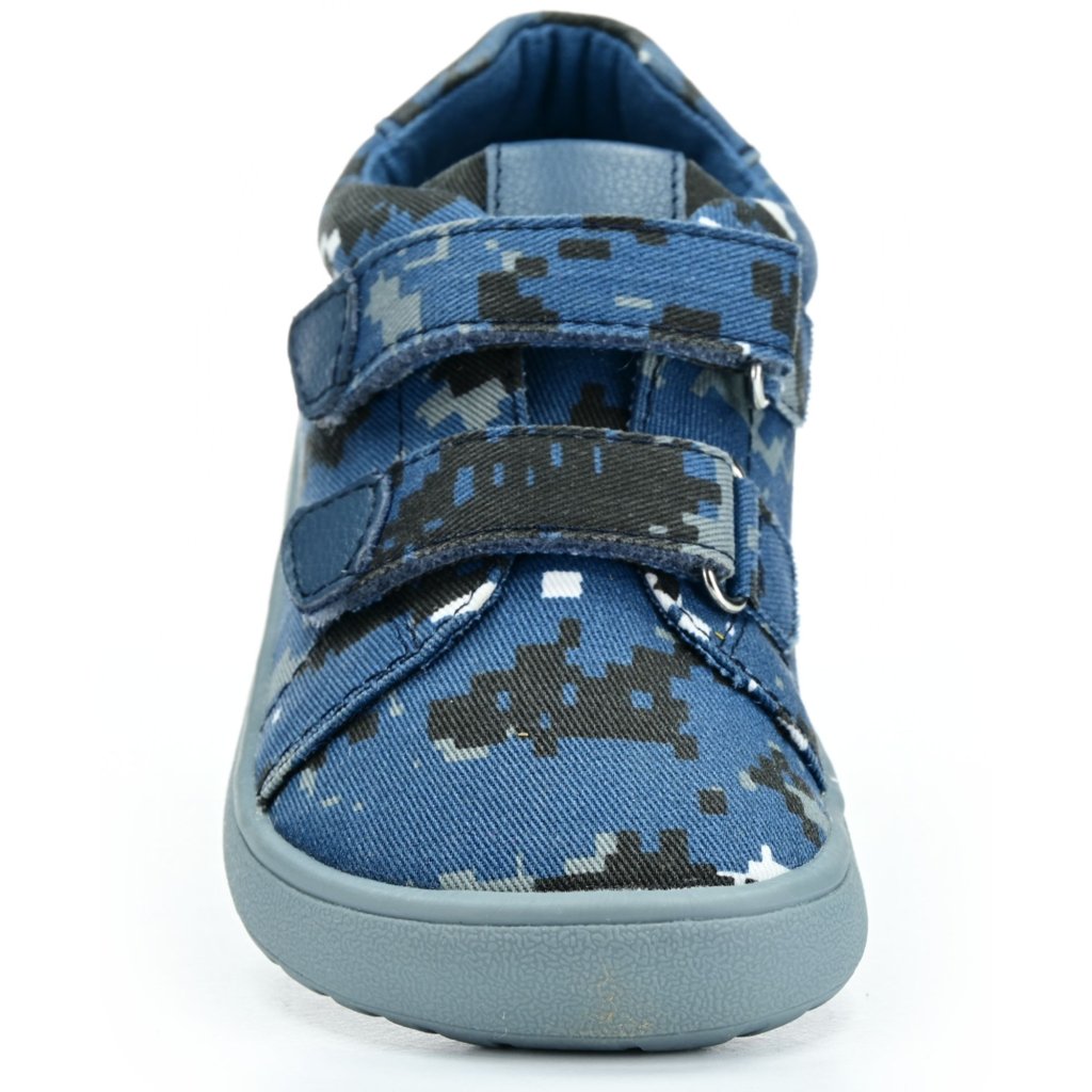 Protetika Roby Blue Canvas Barfußschuhe Klett
