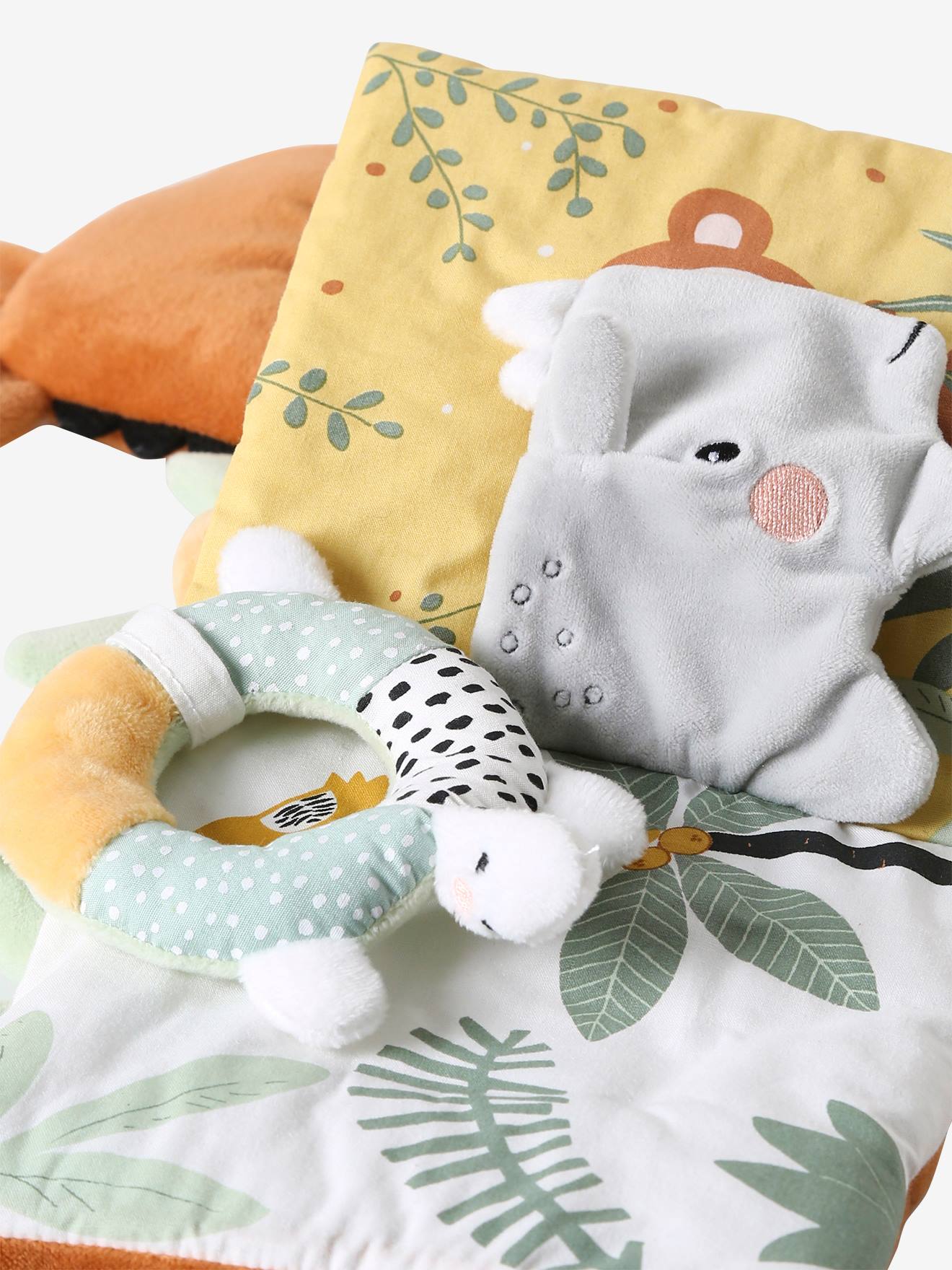 Vertbaudet Baby Activity-Buch TANSANIA, Giraffe - braun