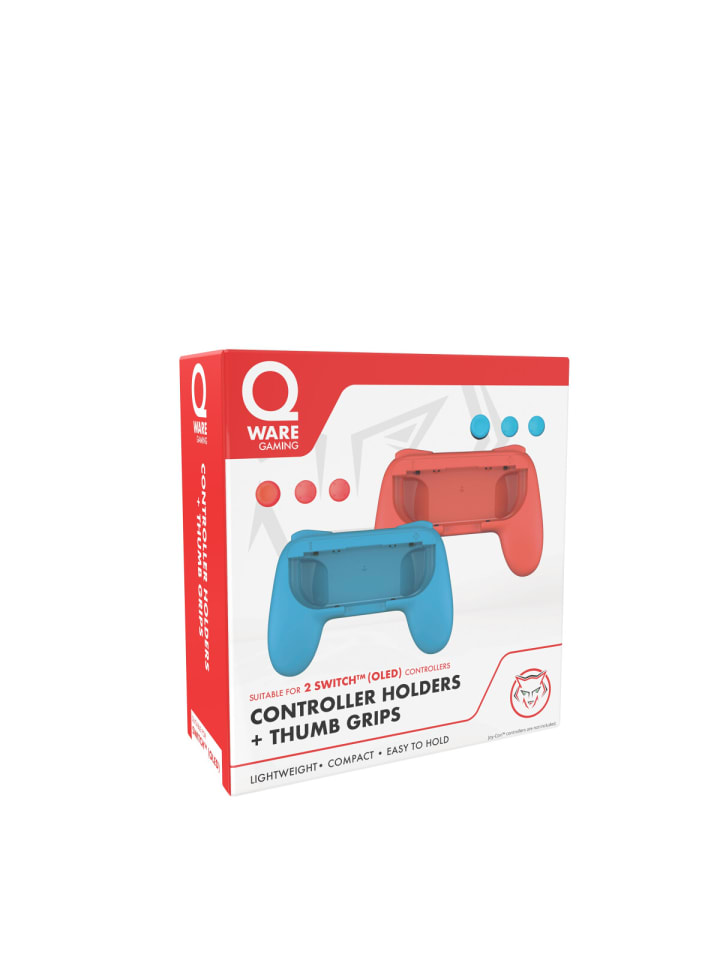 COFI 1453 Qware Ergonomischer Handgriff kompatibel mit Nintendo Switch Joy-Con in Rot/blau günstig kaufen onesize