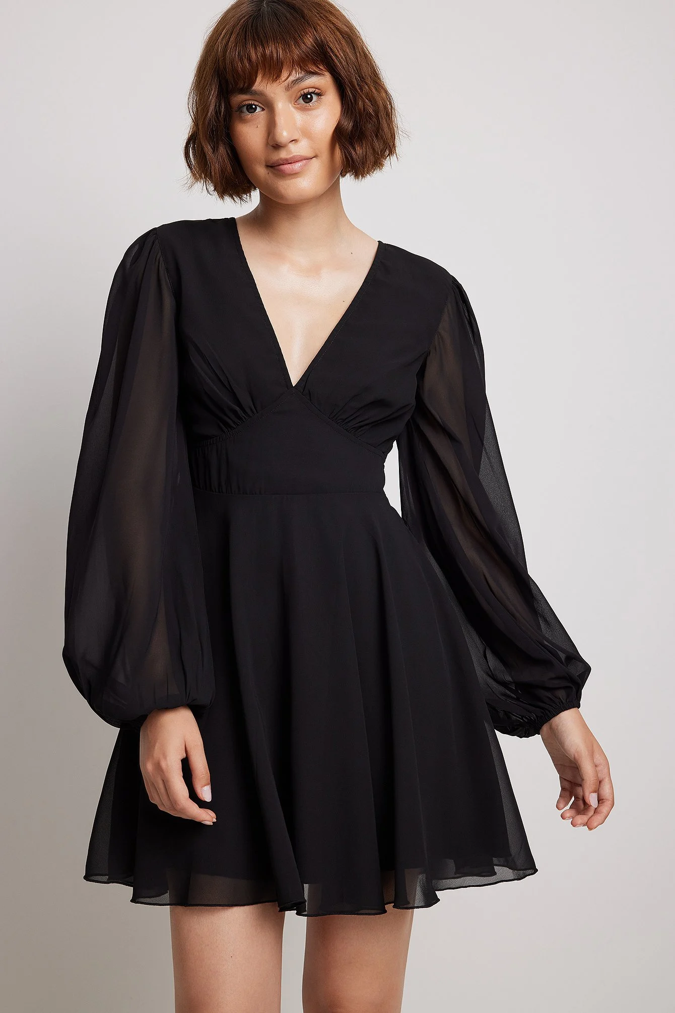 Minikleid aus Chiffon
