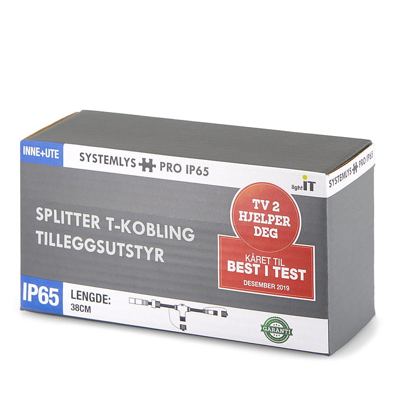 Light IT T-splitter til systemlys Hafjell