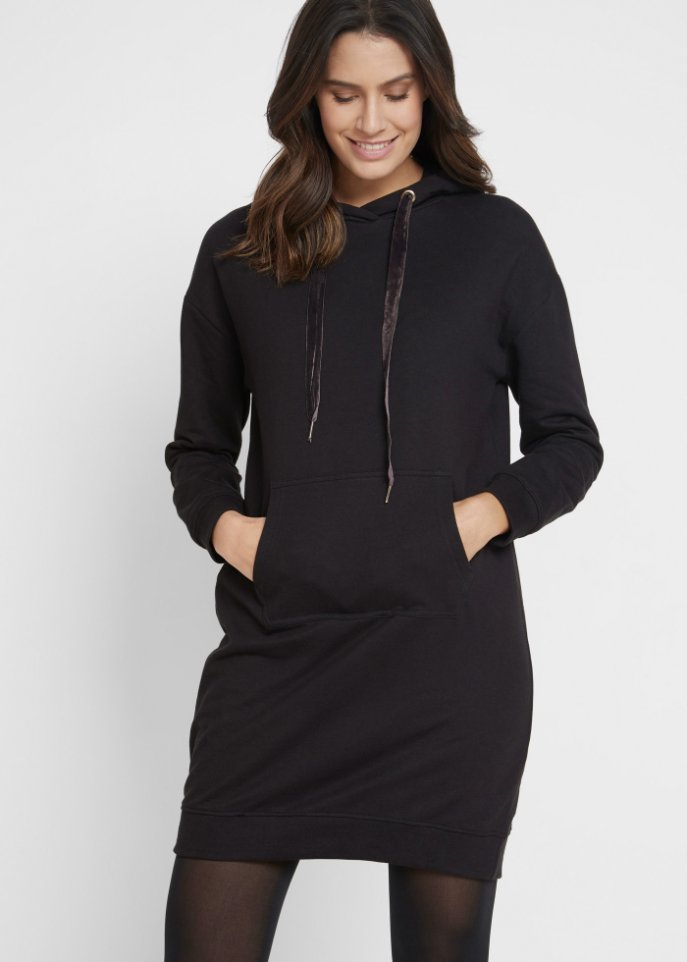 Sweatkleid mit Kapuze