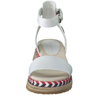 Tommy Hilfiger Low Wedge Sandal in weiß
