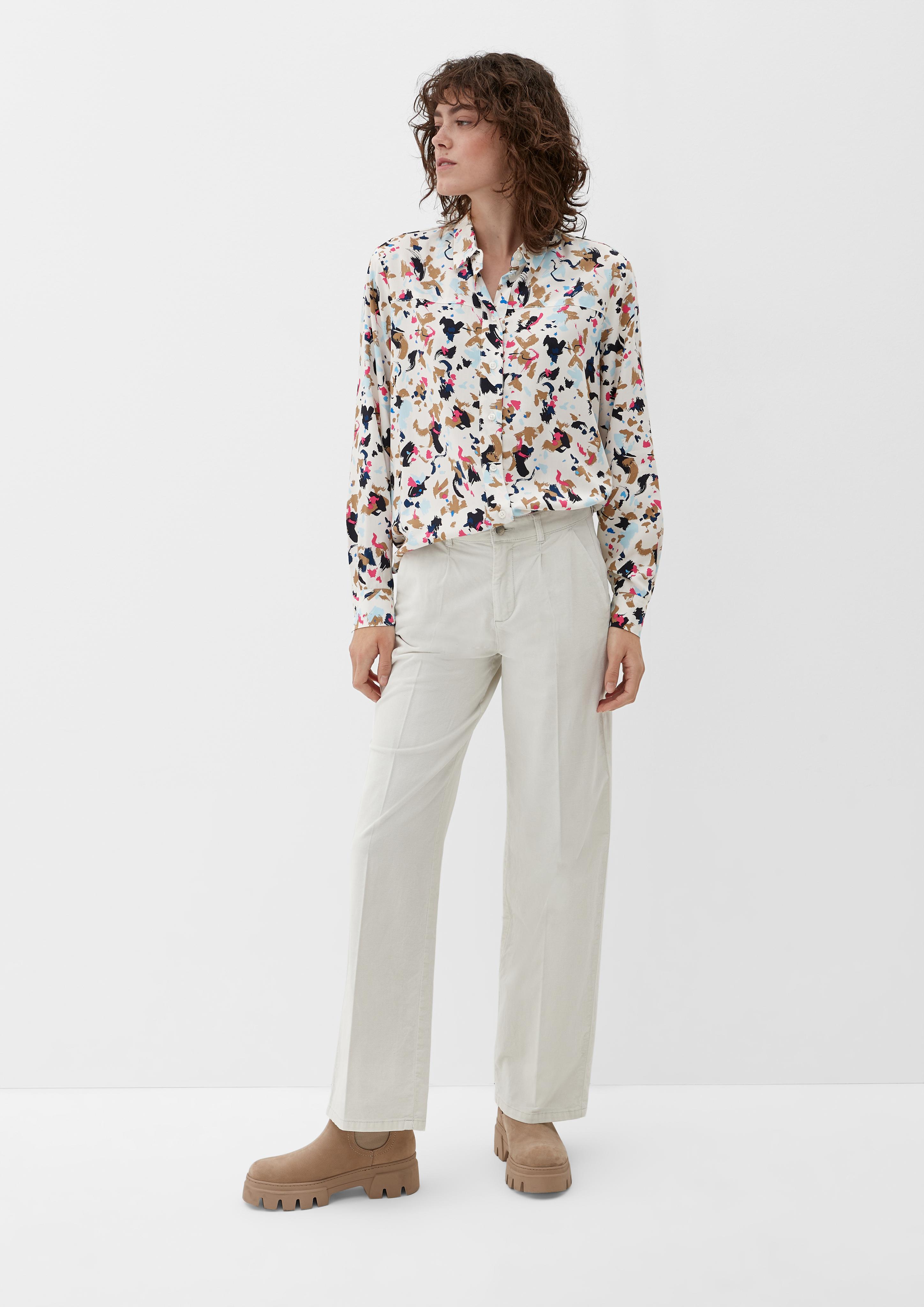 Viskosebluse mit Allover-Print  2124882-02A0
