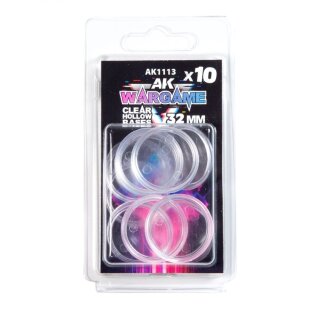 Clear Hollow Bases 32mm (10)