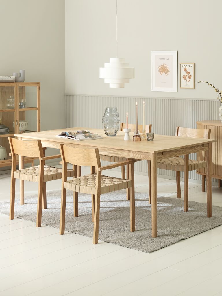 MARSTRUP VADEHAVET MARSTRUP L190/280 mesa de carvalho 4 cadeira de carvalho VADEHAVET
