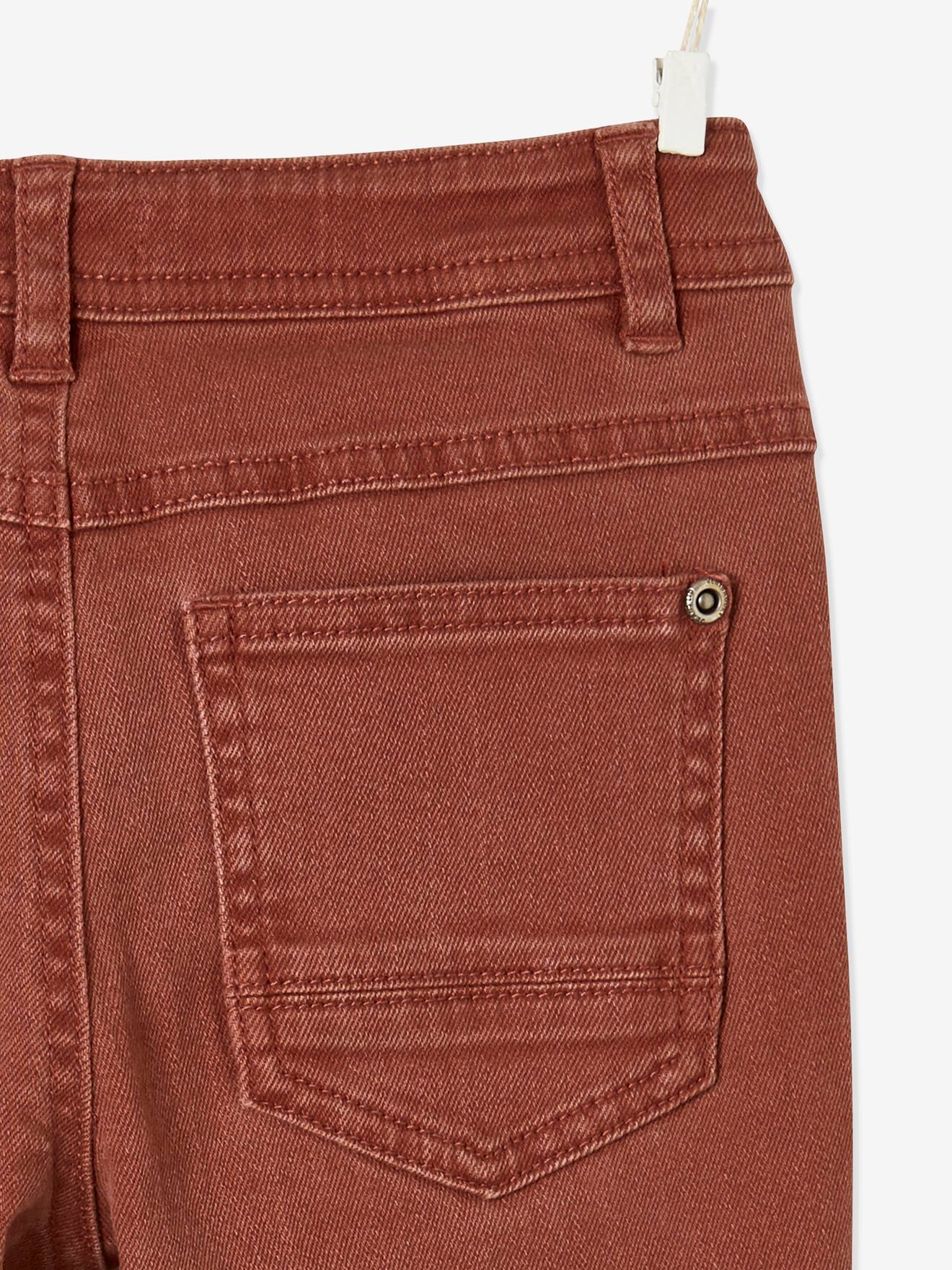 Vertbaudet Jungen Slim-Fit-Hose, Hüftweite COMFORT Oeko Tex - ziegel