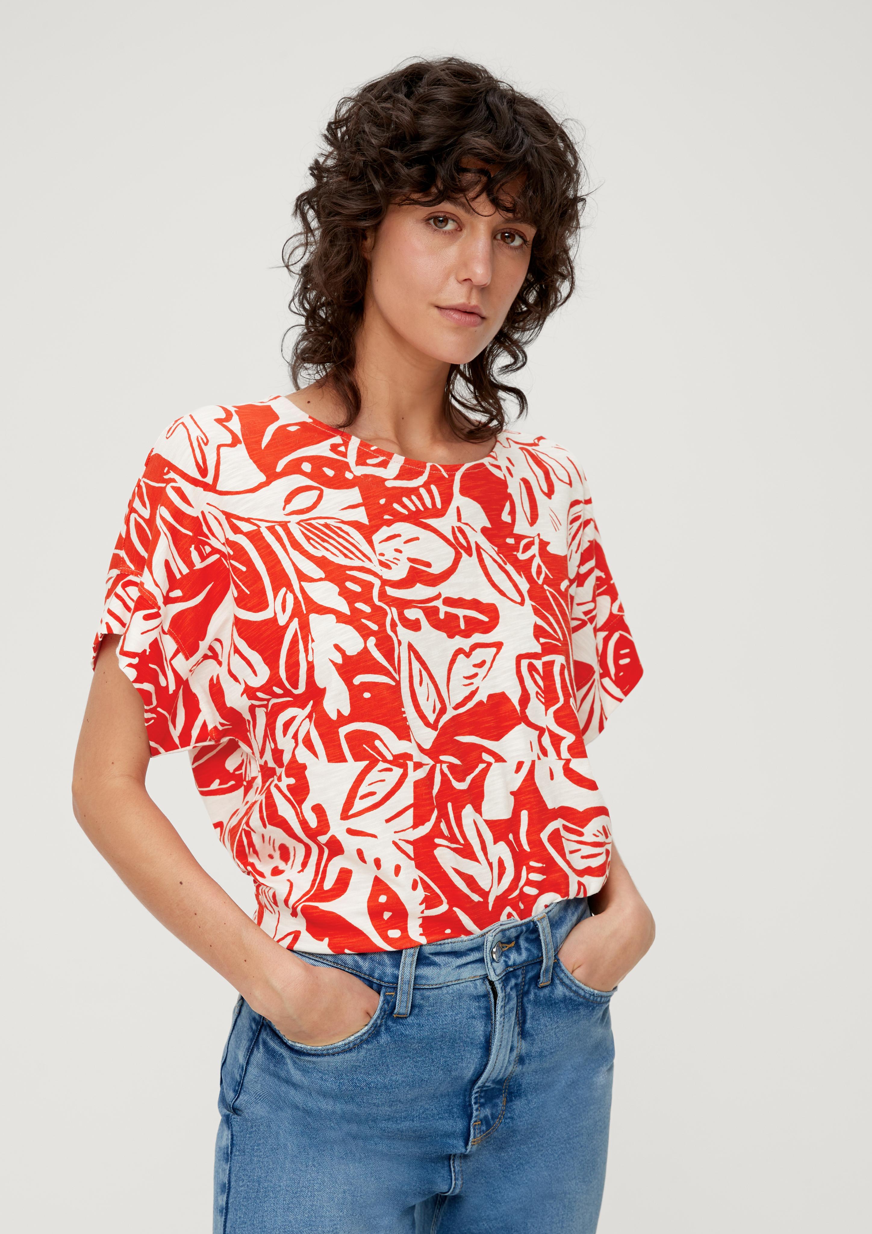 T-Shirt mit Flammgarnstruktur  2132293-25A0