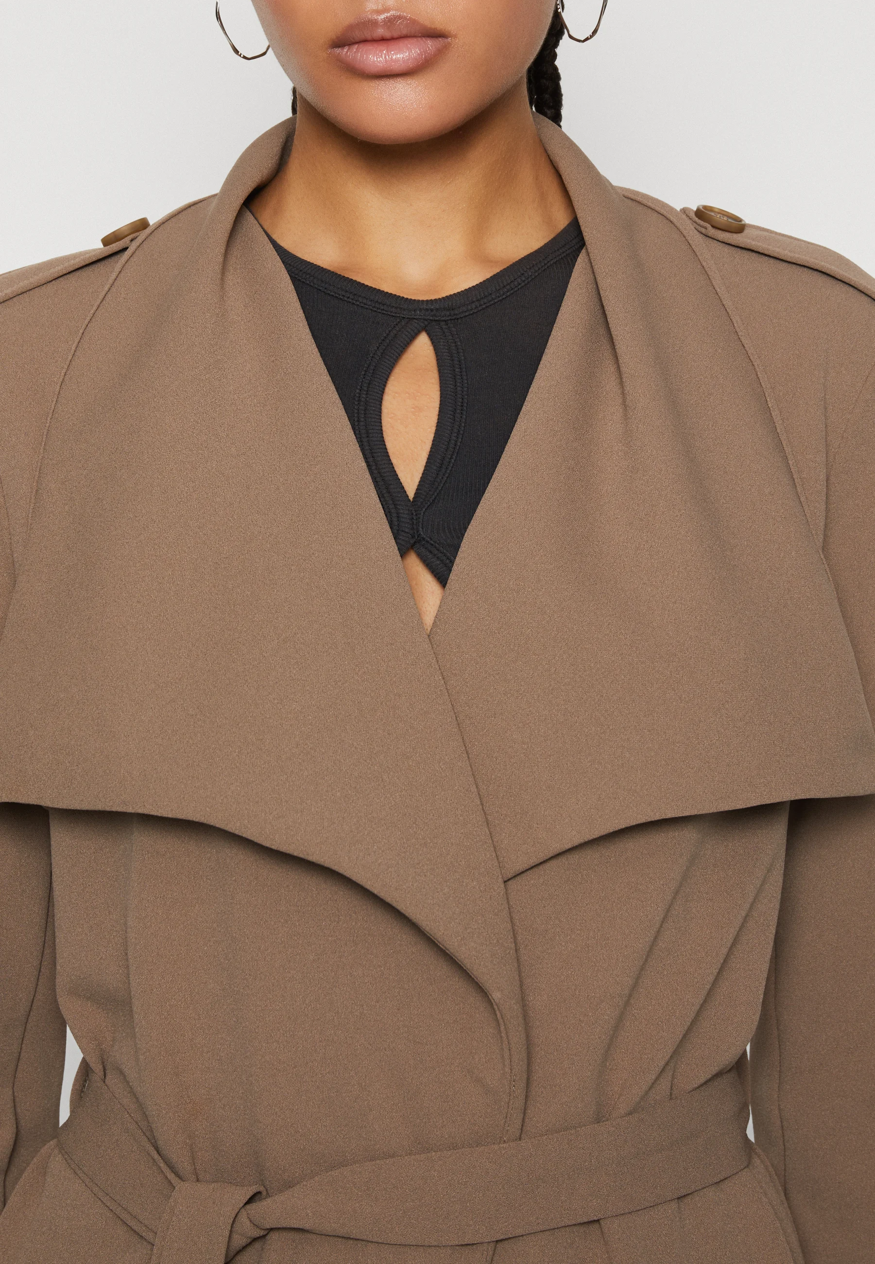 VILA VICLARA LONG DRAPY - Gabardina
