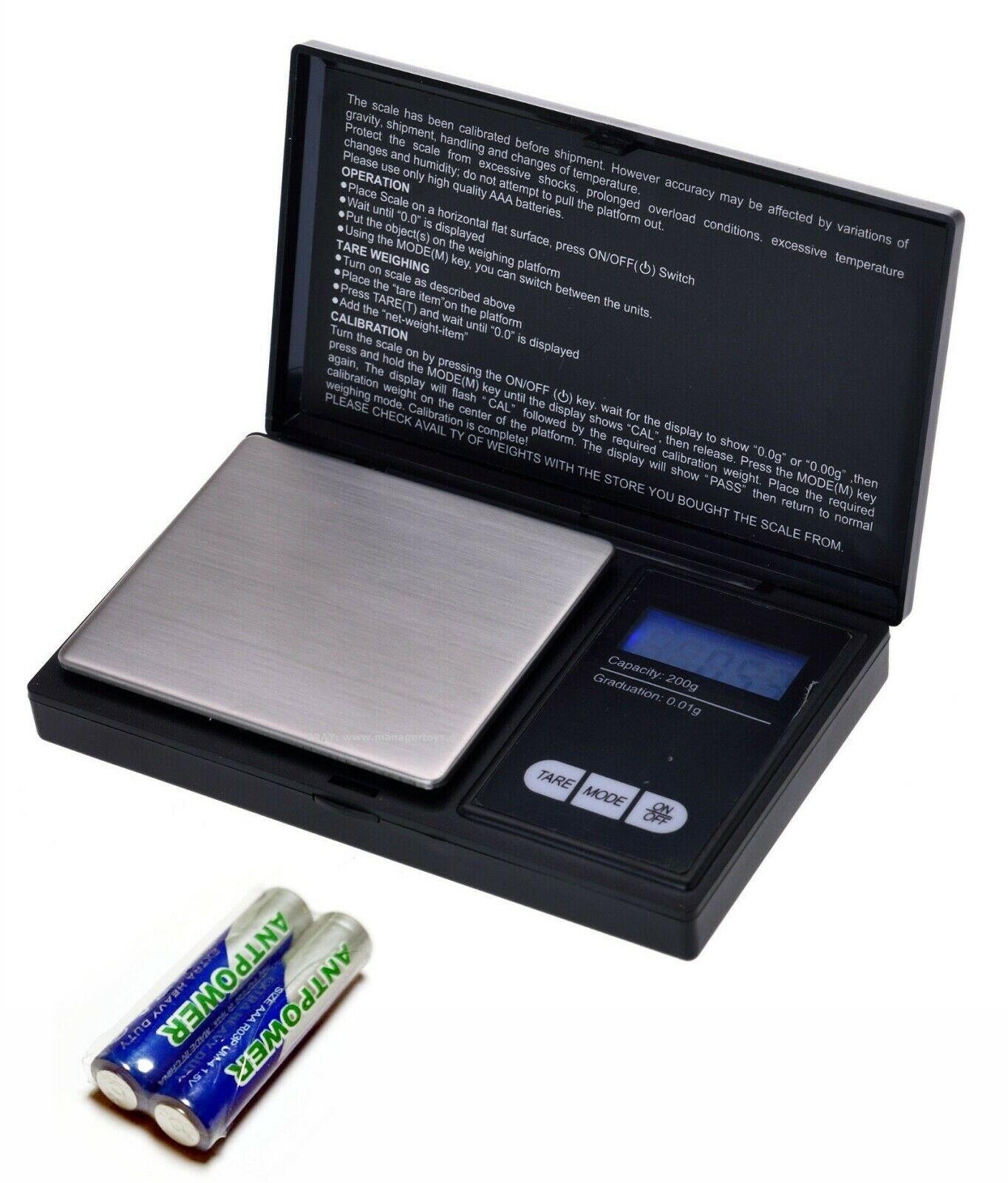 CHAMP HIGH Taschenwaage Feinwaage 200g / 0,01g Digitalwaage PROFESSIONAL MINI Waage Kleinwaage