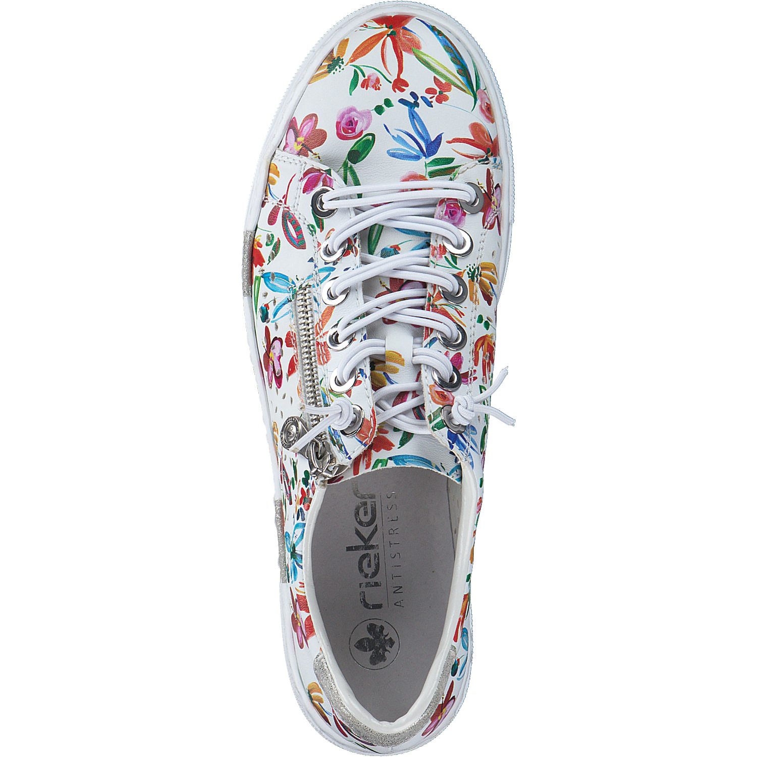 Rieker N4940, Schnürschuhe, Damen, Weiß