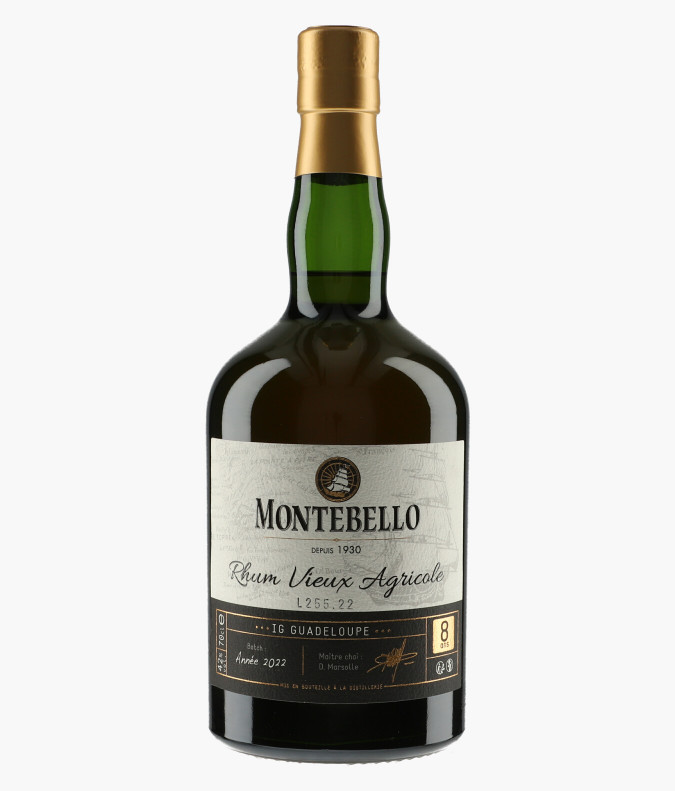 Rhum vieux millesime 8 ans N.V.MONTEBELLO