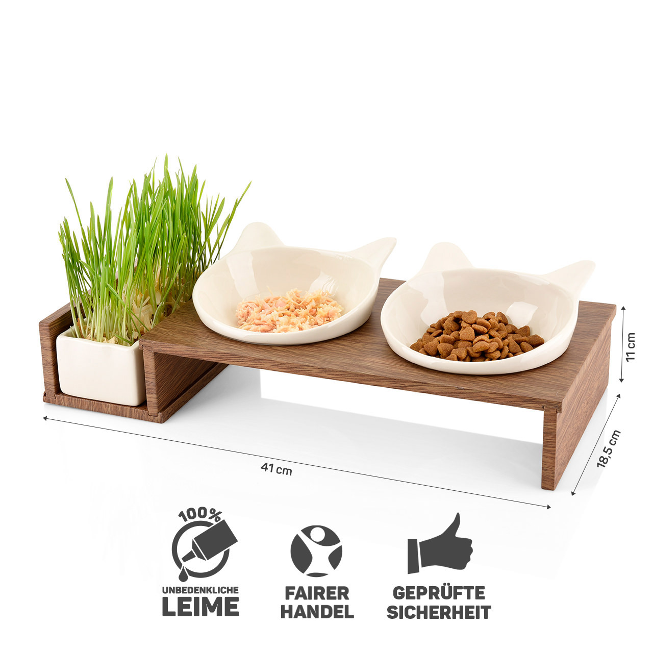 Canadian Cat Company Futternäpfe Canadian Cat Company Futterbar Cat Diner braun/ beige