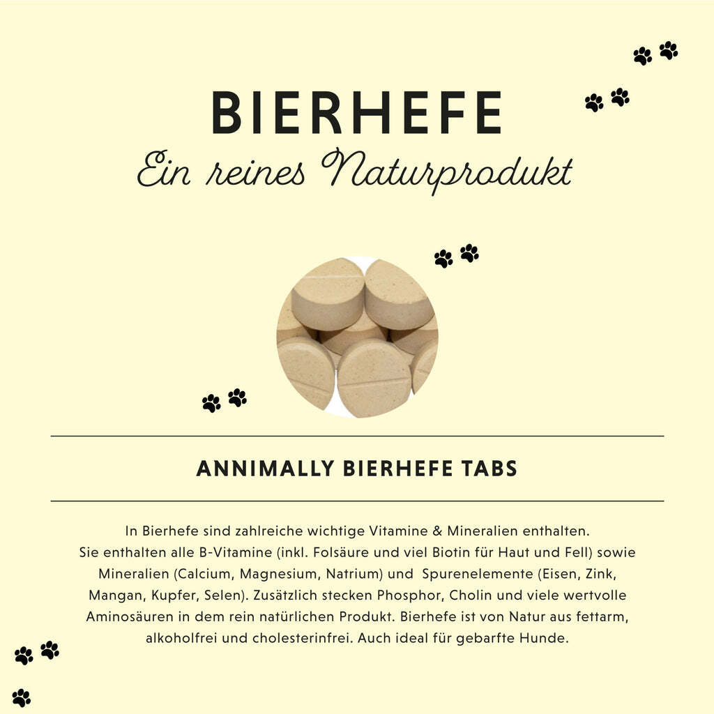 Annimally Ergänzungsfutter & Aufzucht Annimally Bierhefe Tabletten