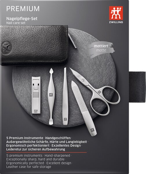 ZWILLING Beauty Premium Nagelpflege-Set - black Maniküre-Set