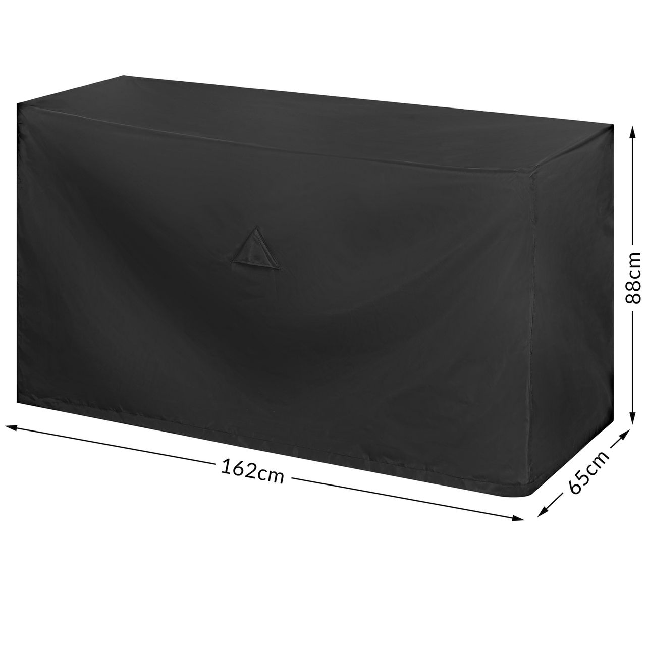 Casaria Kingsleeve® Abdeckplane Gartenbank Anthrazit 162x65x88cm