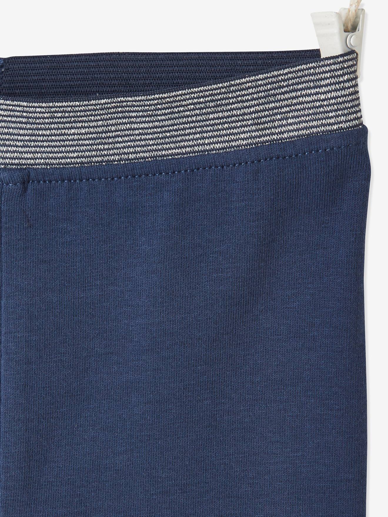 Legging bébé fille ceinture pailletée Oeko-Tex® vert de gris