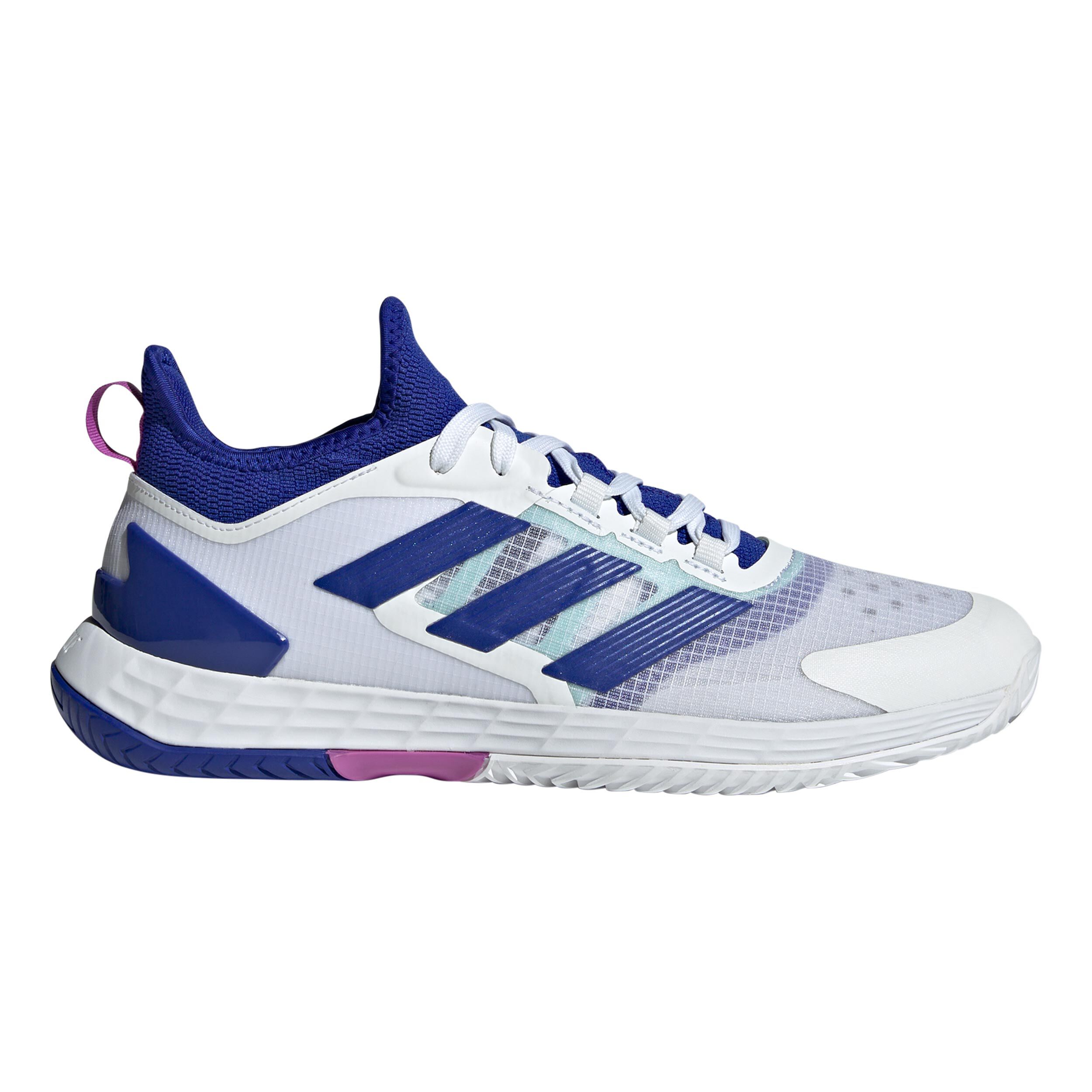 Adizero Ubersonic 4.1 Allcourtschuh Herren - Weiß, Blau
