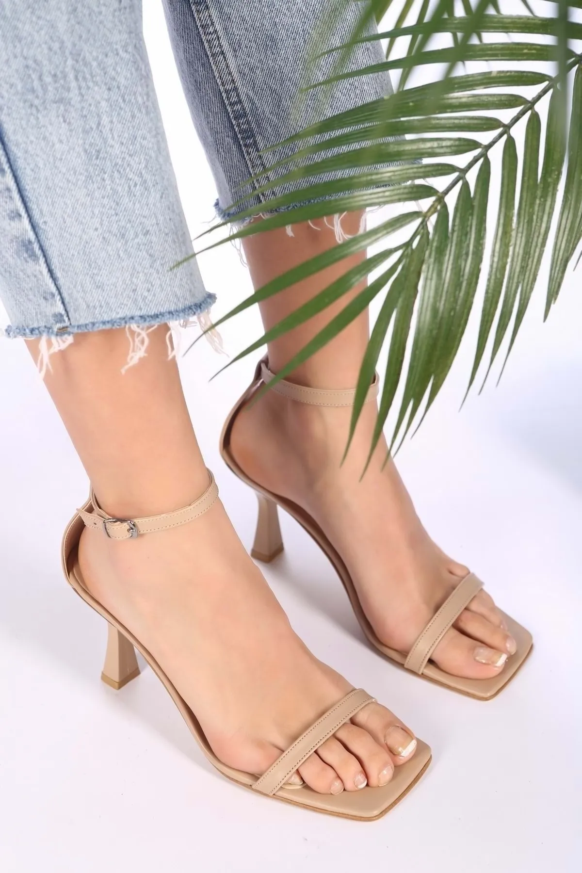 Shoeberry  Sesa Skin Skin Single Strap-Absatzschuhe für Damen
