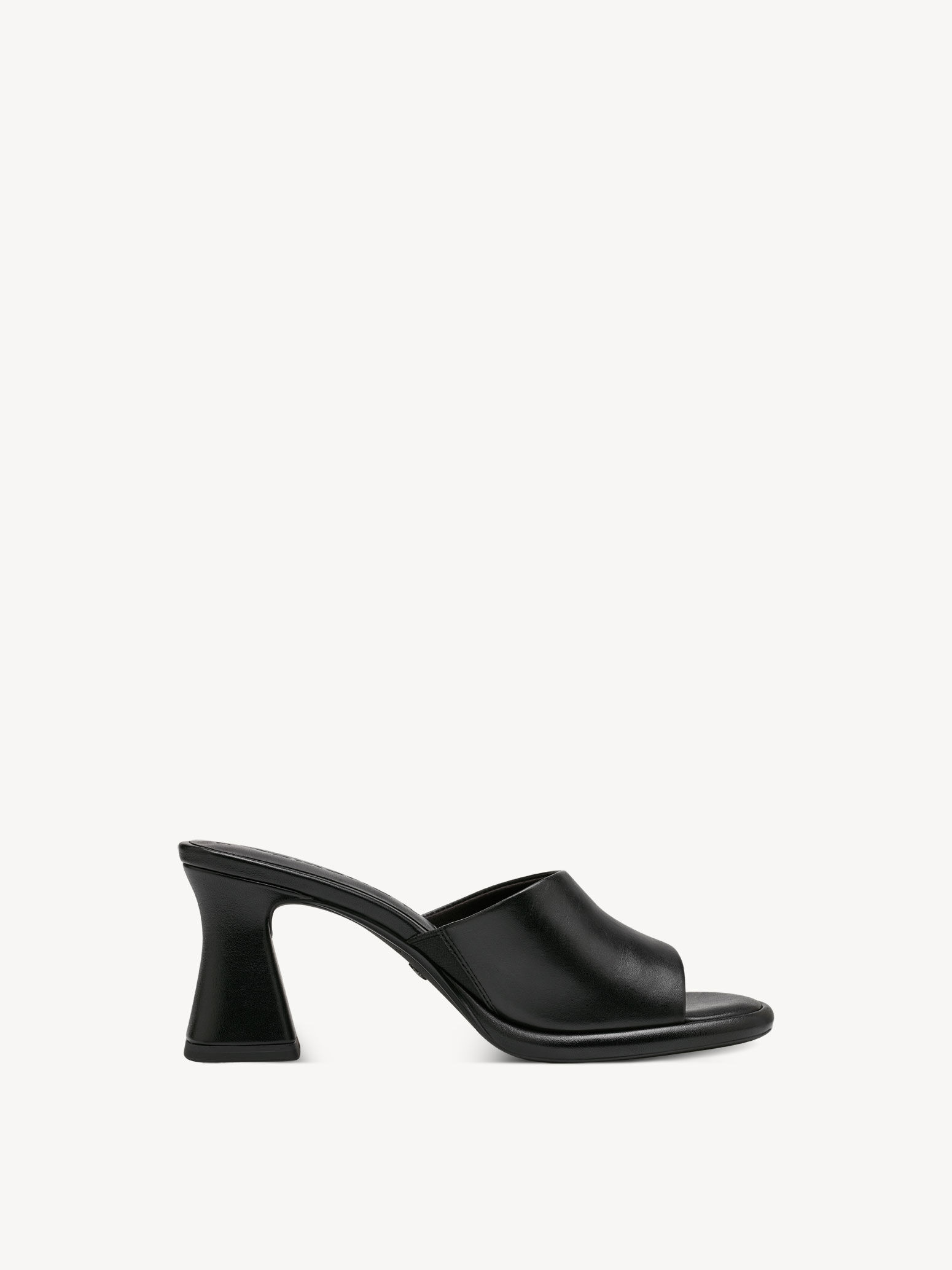 Mule en cuir - noir