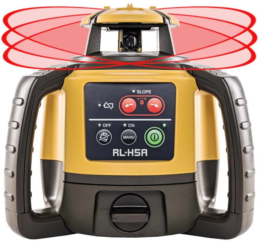 Topcon 1052624-01 RL-H5A + LS-80X Građevinski laser + prijemnik – Profesionalni građevinski laser s jednim nagibom